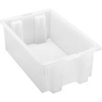 Contenant robuste Stack & Nest, 6" x 11" x 18", Transparent We Share Industrial Supply