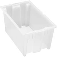 Contenant robuste Stack & Nest, 9" x 11" x 18", Transparent We Share Industrial Supply