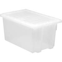 Contenant robuste Stack & Nest, 15" x 19,5" x 29,5", Transparent We Share Industrial Supply