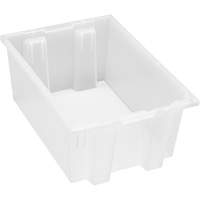 Contenant robuste Stack & Nest, 8" x 13,5" x 19,5", Transparent We Share Industrial Supply