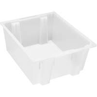 Contenant robuste Stack & Nest, 10" x 19,5" x 23,5", Transparent We Share Industrial Supply