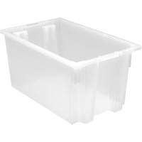 Contenant robuste Stack & Nest, 12" x 19,5" x 23,5", Transparent We Share Industrial Supply