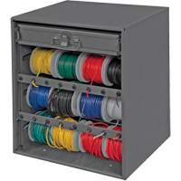 Armoire d'entreposage pour fil et borne, Acier, 1 tiroirs, 15-9/16" x 11-7/8" x 16-3/8", Gris We Share Industrial Supply