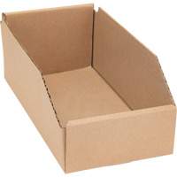 Boîtes profondes en carton ondul&eacute;, 5-3/4" la x 11-1/4" p x 4-1/2" h, Beige We Share Industrial Supply