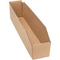Boîtes profondes en carton ondul&eacute;, 1-7/8" la x 17-1/8" p x 4-1/2" h, Beige We Share Industrial Supply
