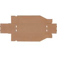 Boîtes profondes en carton ondul&eacute;, 5-3/4" la x 17-1/4" p x 4-1/2" h, Beige We Share Industrial Supply