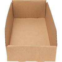 Boîtes profondes en carton ondul&eacute;, 7-3/4" la x 17-1/4" p x 4-1/2" h, Beige We Share Industrial Supply