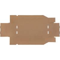 Boîtes profondes en carton ondul&eacute;, 7-3/4" la x 17-1/4" p x 4-1/2" h, Beige We Share Industrial Supply