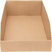 Boîtes profondes en carton ondul&eacute;, 9-3/4" la x 17-1/4" p x 4-1/2" h, Beige We Share Industrial Supply