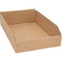Boîtes profondes en carton ondul&eacute;, 11-3/4" la x 17-1/4" p x 4-1/2" h, Beige We Share Industrial Supply