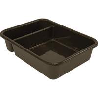 All-Purpose Compartmentalized Storage Tub, 5" H x 15" D x 20" L, Plastic, Brown We Share Industrial Supply