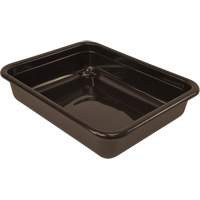 All-Purpose Flat-Bottom Storage Tub, 5" H x 15" D x 20" L, Plastic, Brown We Share Industrial Supply