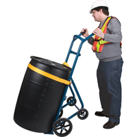 Diable pour baril, Fabriqu&eacute; en Acier, 25 - 55 gal. US (20 - 45 gal. imp.) We Share Industrial Supply