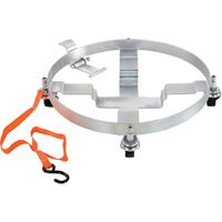 Tilting Drum Dollies, Steel, 900 lbs. Capacity, 23-1/2" Diameter, Hard Rubber Casters We Share Industrial Supply