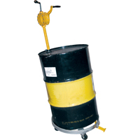 Tilting Drum Dollies, Steel, 900 lbs. Capacity, 23-1/2" Diameter, Hard Rubber Casters We Share Industrial Supply