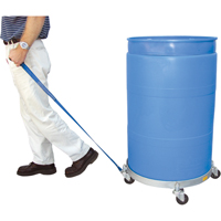 Multi-Tier Drum Dollies, Steel, 900 lbs. Capacity, 23-1/2" Diameter, Rubber Casters We Share Industrial Supply