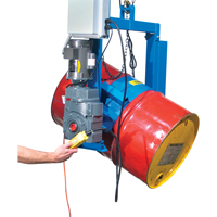 Power Drum Tilter - 3 Phase/460V, 55 US gal. (45 Imperial Gal.) Drum Size, 1500 lbs./680 kg. Cap. We Share Industrial Supply
