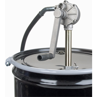 Rotary Type Drum Pump, Aluminum, Fits 15-55 Gal., 6-3/4 oz. per revolution We Share Industrial Supply