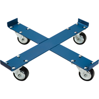 Drum Dolly, Steel, 1000 lbs. Capacity, 24" Diameter, Polyurethane Casters We Share Industrial Supply
