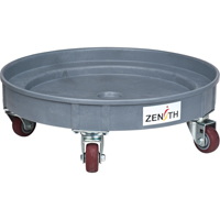 Leak Containment Drum Dolly, 24.25" dia. X 7.625" H, 1.5 US Gal. Spill Cap. We Share Industrial Supply
