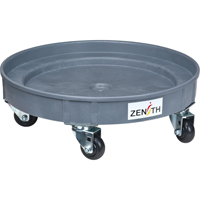 Leak Containment Drum Dolly, 24.25" dia. X 7.625" H, 1.5 US Gal. Spill Cap. We Share Industrial Supply