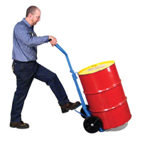 Drum Hand Truck, Steel Construction, 30 - 55 US Gal. (25 - 45 Imperial Gal.) We Share Industrial Supply