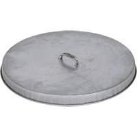 Couvercle pour baril ouvert en acier galvanis&eacute; We Share Industrial Supply