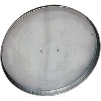 Couvercle pour baril ouvert en acier galvanis&eacute; We Share Industrial Supply