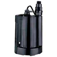 Pompe utilitaire submersible automatique, 1/3 CV, 2160 gal./h, 115 V, 4 A We Share Industrial Supply