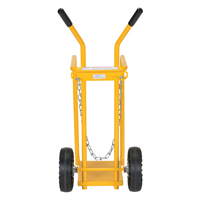 Chariot pour bouteille de gaz, Roues Caoutchouc moul&eacute;, Base de 9-13/16" la x 16" lo, 150 lb We Share Industrial Supply