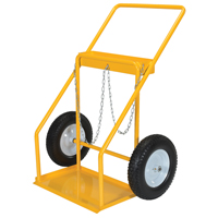 Chariot pour bouteille de gaz, Roues Caoutchouc, Base de 22" la x 14-1/8" lo, 250 lb We Share Industrial Supply