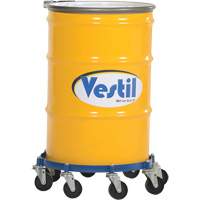 Octagon Drum Dolly, Steel, 2000 lbs. Capacity, 27-1/16" Diameter, Cast Iron Casters We Share Industrial Supply