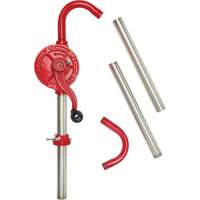 Rotary Type Drum Pump, Cast Iron/Steel, Fits 30-55 Gal., 8 oz./Stroke We Share Industrial Supply