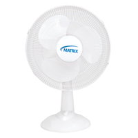 Oscillating Desk Fan with Push Buttons, 16" Diameter, 3 Speeds We Share Industrial Supply