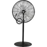 Ventilateur oscillant sur socle avec vaporisation &agrave; moteur &eacute;tanche &agrave; l'eau, Robuste, 3 Vitesses, Diam&egrave;tre de 30" We Share Industrial Supply