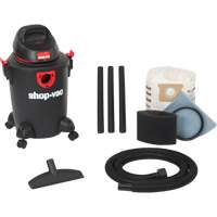 Aspirateur d'atelier s&eacute;rie bricolage & atelier, Secs-humides, 3,5 CV, 6 gal. US (22,7 litres) We Share Industrial Supply