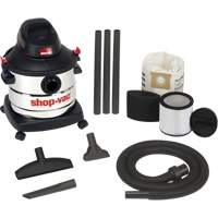 Aspirateur pour atelier, Secs-humides, 6 CV, 8 gal. US (30,3 litres) We Share Industrial Supply