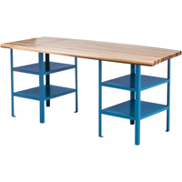 &eacute;tabli sur pi&eacute;destal extra robuste, Cap 2500 lb, 120" la x 30" p, 34" h We Share Industrial Supply