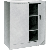 Armoires a/plan de travail, Acier, 2 Tablettes, 42" h x 36" la x 21" P, Gris We Share Industrial Supply