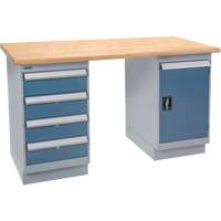 &eacute;tabli pr&eacute;conçu, Porte & tiroirs, Cap 2500 lb, 72" la x 30" p, 34" h We Share Industrial Supply