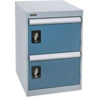 Two-Door Pedestal Workbench, 28" H x 18" W x 21" D We Share Industrial Supply