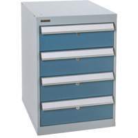 Four-Drawer Pedestal Workbench, 18" W x 21" D x 28" H We Share Industrial Supply