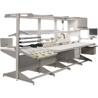 Postes de travail modulaire ergonomiques - Panneaux &agrave; fentres We Share Industrial Supply