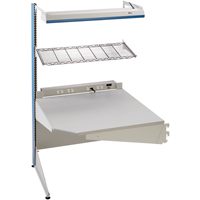 Arlink Preconfigured Workstation, 36" W x 28" D x 84" H, Single Sided Corner Add-On We Share Industrial Supply