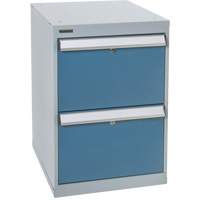 Two-Drawer Pedestal Workbench, 18" W x 21" D x 28" H We Share Industrial Supply