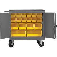 Armoire d'&eacute;tabli mobile avec bacs, Acier Surface We Share Industrial Supply