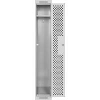 Casiers Clean Line, 12" x 12" x 72", Acier, Gris, Rivet (assembl&eacute;), Perfor&eacute; We Share Industrial Supply