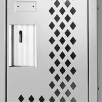 Casiers Clean Line, 12" x 12" x 72", Acier, Gris, Rivet (assembl&eacute;), Perfor&eacute; We Share Industrial Supply