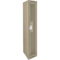 Casiers Clean Line, 12" x 15" x 72", Acier, Beige, Rivet (assembl&eacute;), Perfor&eacute; We Share Industrial Supply