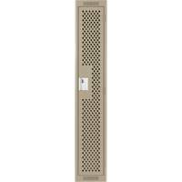 Casiers Clean Line, 12" x 15" x 72", Acier, Beige, Rivet (assembl&eacute;), Perfor&eacute; We Share Industrial Supply